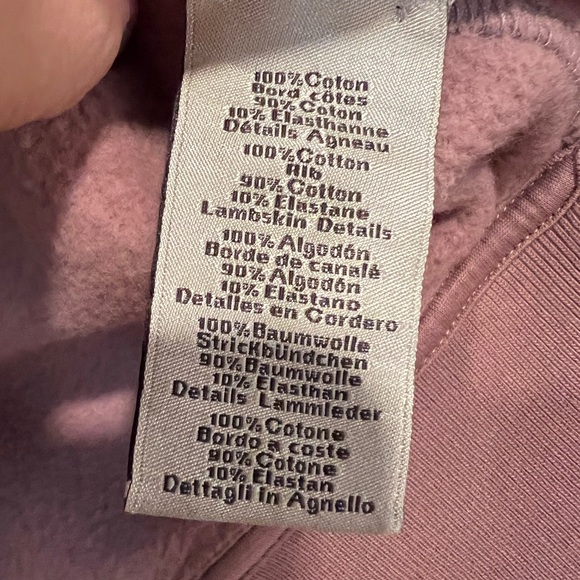 Hermes Sweatshirt with Puzzle Equestre horse lambskin patch size L mauve pink - Picture 7 of 11